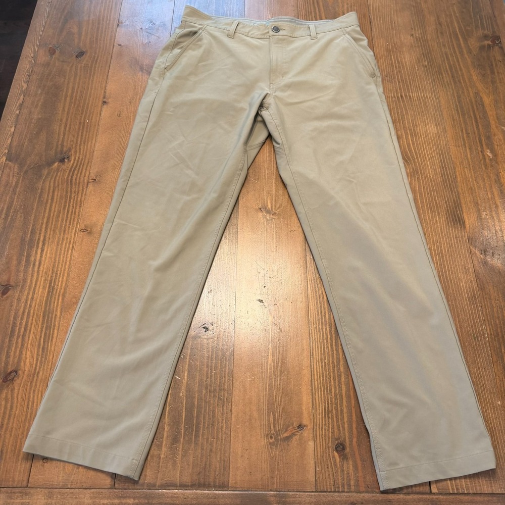 Free Fly Nomad Pants Men 34x32 Brown Stretch Performance Golf Preppy City Chino